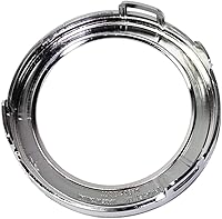 Vista 10 de For Jeep Renegade 2019 2020 2021 Fog Light Trim Driver and Passenger Side Pair Chrome Round ABS Plastic Replacement For CH1038208