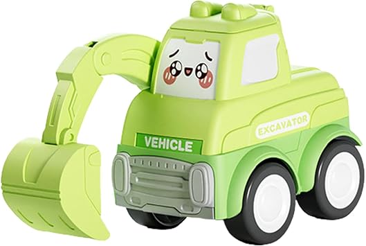 Pullback Car, Pullback Car Toddler | Pullback Car Toys Cartoon Toy Vehicles | Pullback Car, Small Crane Bulldozer Excavator Car, Cartoon Car Toy, Car Toy for Kids Ages 3 and Up