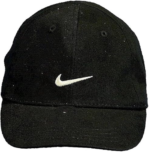 Miniatura 2 de Nike Gorra Swoosh bordada negra para niños de 12 a 24 meses