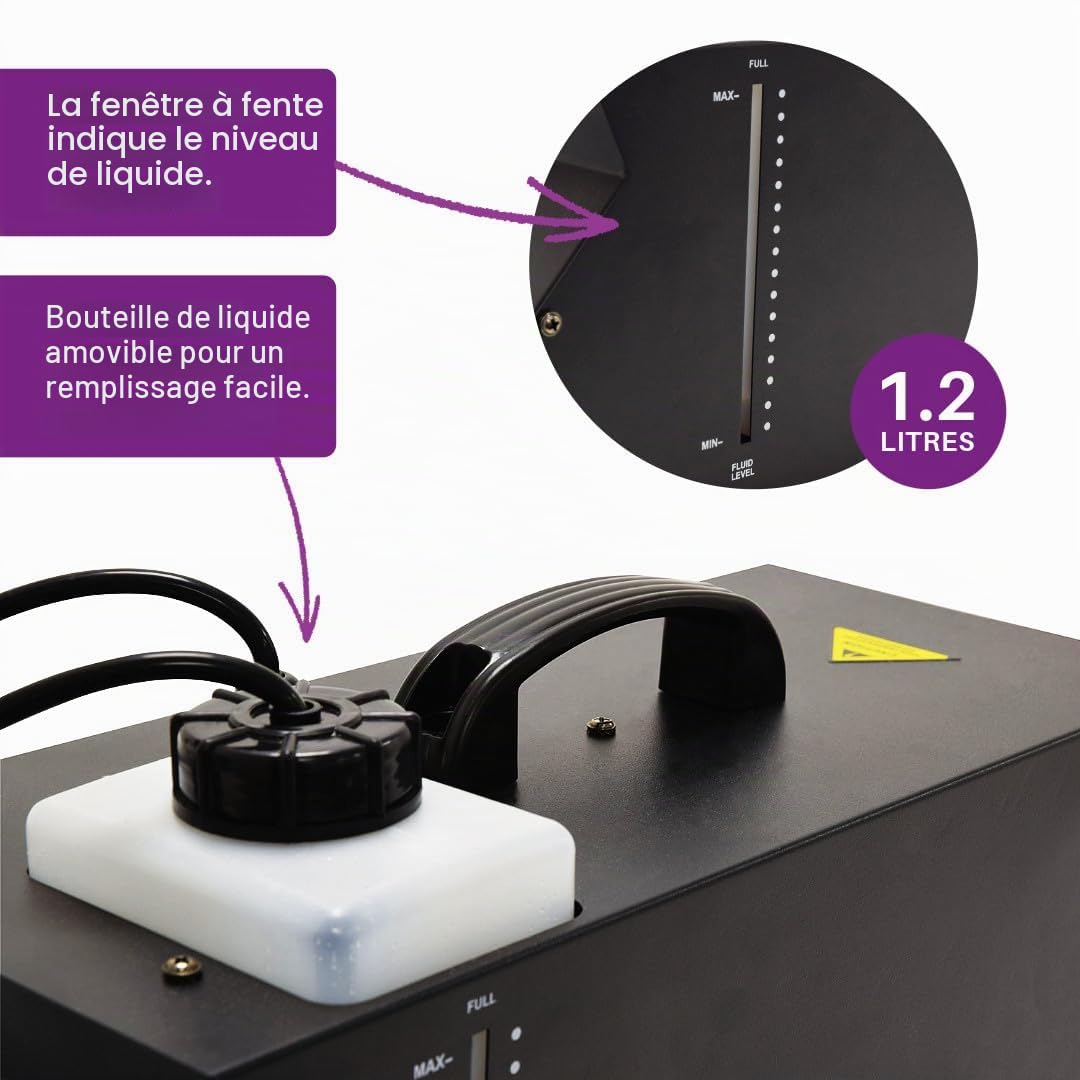 QTX | Machine à effets de brume HZ-800 | 800 W | 340 m³ par minute