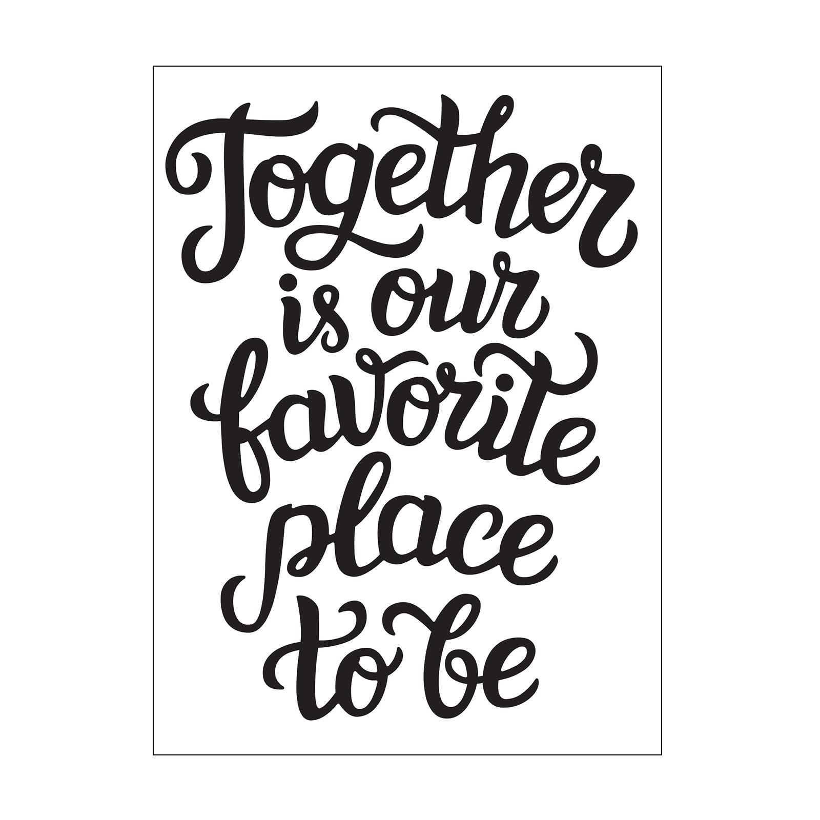 Vaessen Creative Embossing Folder Together 5.75 x 4.21 inches - Embossing Folder for Card Making, Scrapbooking, Journaling - Reusable - Precise Results - for Embossing and Die-Cutting Machines