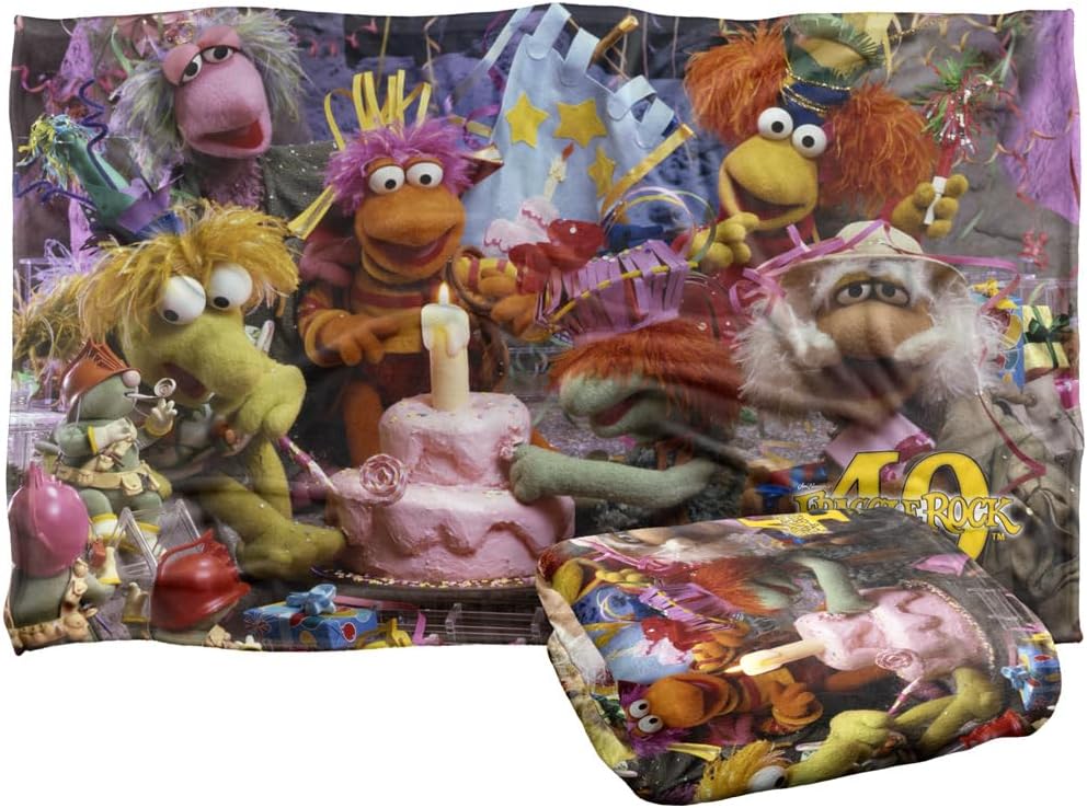 Jim Henson - Fraggle Rock Blanket, 36"x58" Fraggle 40th Birthday Party Silky Touch Super Soft Throw Blanket