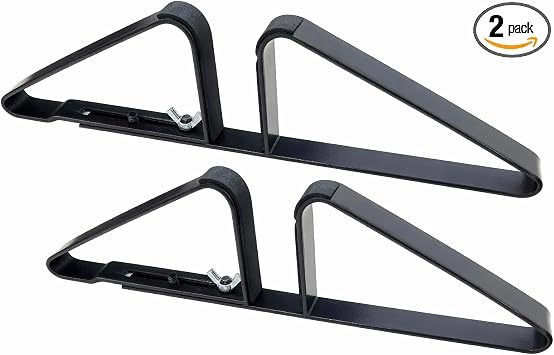 Dog & Pen Gate Support Feet 2-Pack Freestanding Stabilizer, Adjustable | 2-Pack Adjustable Support Feet Stabilize Freestanding Dog Gates, Pens, Wooden Fences & Extra Wide Panels Easily