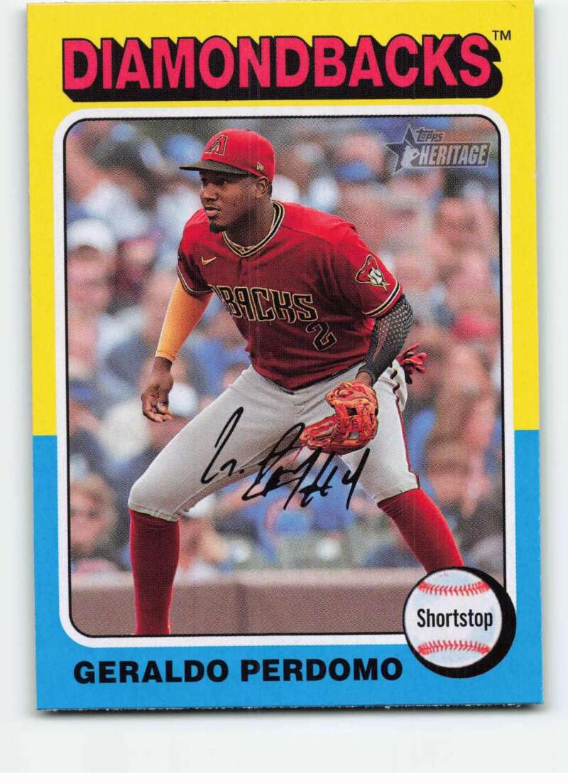 Amazon.com: 2024 Topps Heritage #378 Geraldo Perdomo Arizona