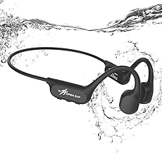 ANSTEN Casque Conduction Osseuse Bluetooth 6.0, Étanche IPX8 Écouteur Conduction Osseuse avec Réduction de Bruit AI, Casque sans Fil Oreille Ouverte pour Course, Cyclisme