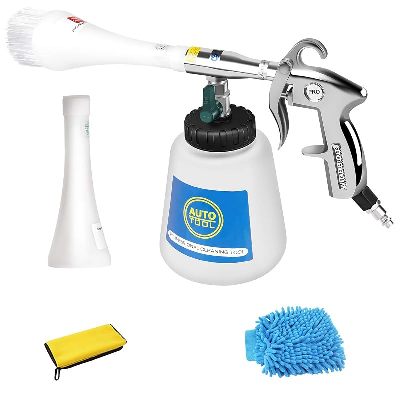 CPROSP Pistola Tornador para Limpeza Automotiva CP-02 de 2ª Geração com Tanque de 1 L