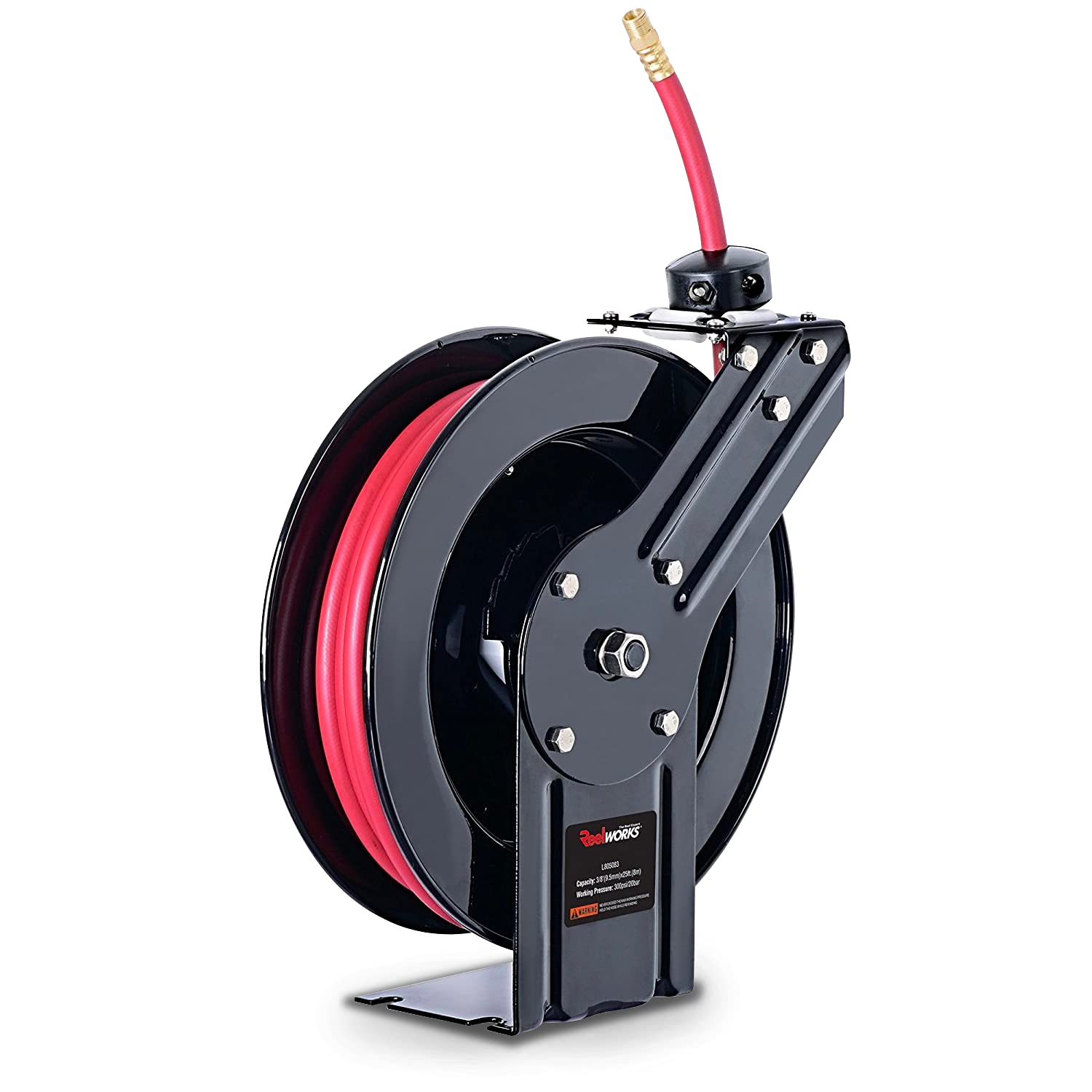 Buy ReelWorks Air Hose Reel Retractable 38" Inch x 25' Foot Max 300PSI