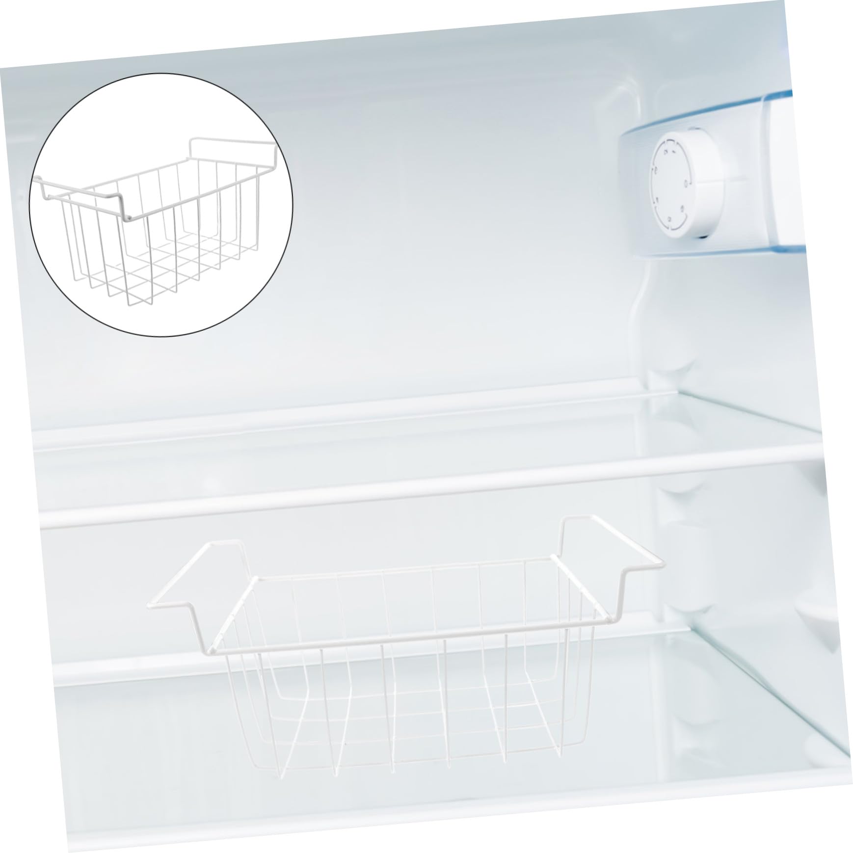 iplusmile Cestas Colgantes para Congelador 3 Piezas 42x22x20 Cm Malla Alambre Resistente Organizador Almacenamiento Refrigerador Congelador Uso Doméstico