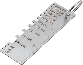 luvillyMetal Plate Thickness Gauge, Thickness Gauges Coating Size Detection Tool, Welding Gauge Coating Size Detection Tool (1 Pack)