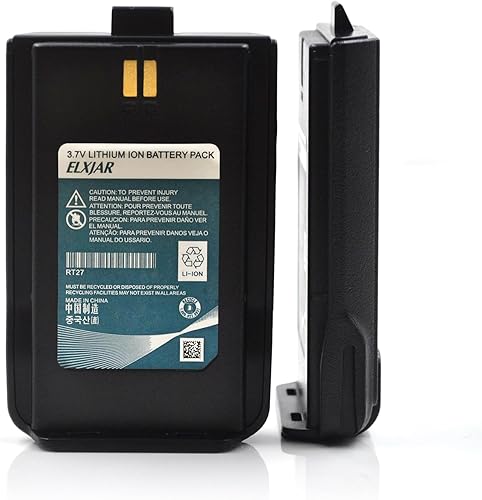 Miniatura 7 de Paquete de 2 baterías de iones de litio de 3,7 V 1100 mAh de repuesto para Retevis RT27 RT27V Radio bidireccionalWalkie Talkies