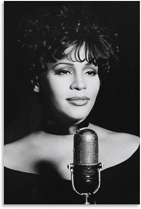 Whitney Houston Cartaz em tela decoração de quarto paisagem escritório dia dos namorados presente de aniversário sem moldura 12 x 18 polegadas (30 x 45 cm) por Lona — capa do álbum