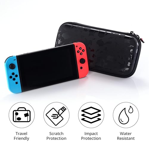 Miniatura 6 de CampFENSE Carrying Case for SwitchSwitch OLED, Protective Hard Shell Travel Carry Case compatible with Console & Accessories, with 10 Game Card