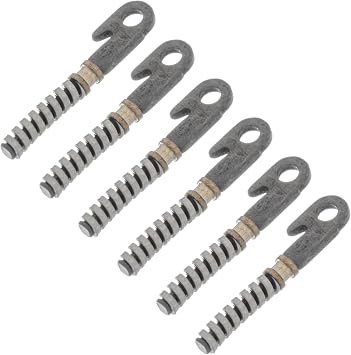 6pcs 14.5mm x 0.8mm Stainless Steel Spring Hinge Inserts Glasses Replacement Part - Temple Frame Optical Eyeglass Reading Eye Wear Flex Specs Repair Joint Spectacles Loop Bracket Bow