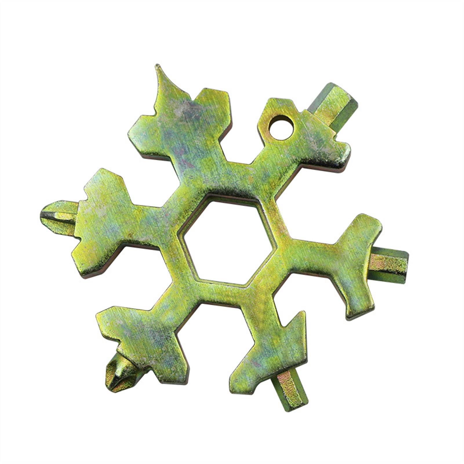 Schneeflocken-Schraubenschlüssel, Schneeflocken-Multitool, Schraubendreherschlüssel(15 in 1 C)