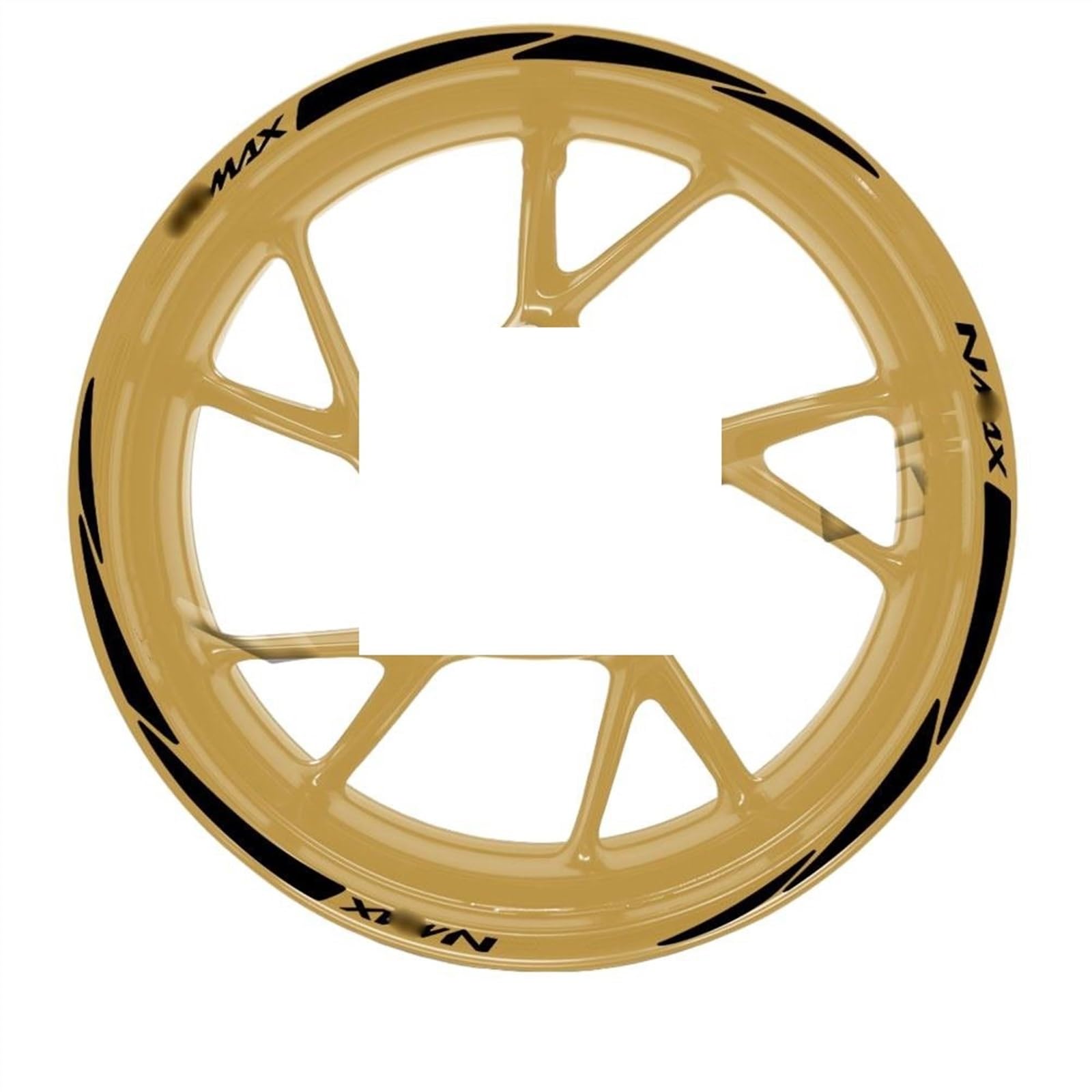 Applique for for Nmax 125 155 160 for Nmax155 for Nmax160 for Nmax125 Motorcycle Wheel Sticker Scooter Rim Stripe Decal Waterproof(A8)
