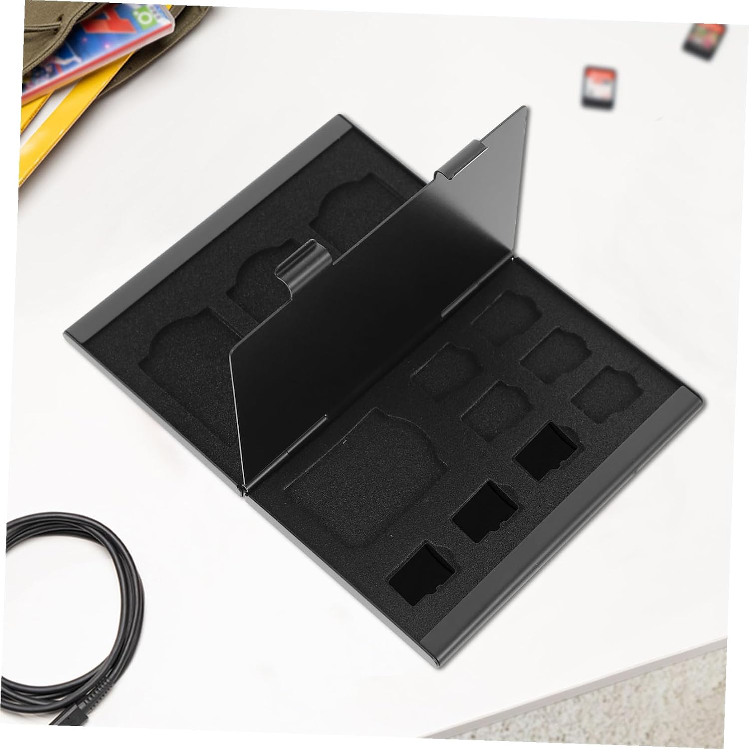 Memory Card Holder Case with Shock Protection Lightweight PP Organizer