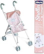 Chicco My First Doll Baby Stroller for Children from 3 Years Old, 4 Wheel Baby Stroller Lightweight and Easy Fold Up Fabric Seat and Foldable Hood