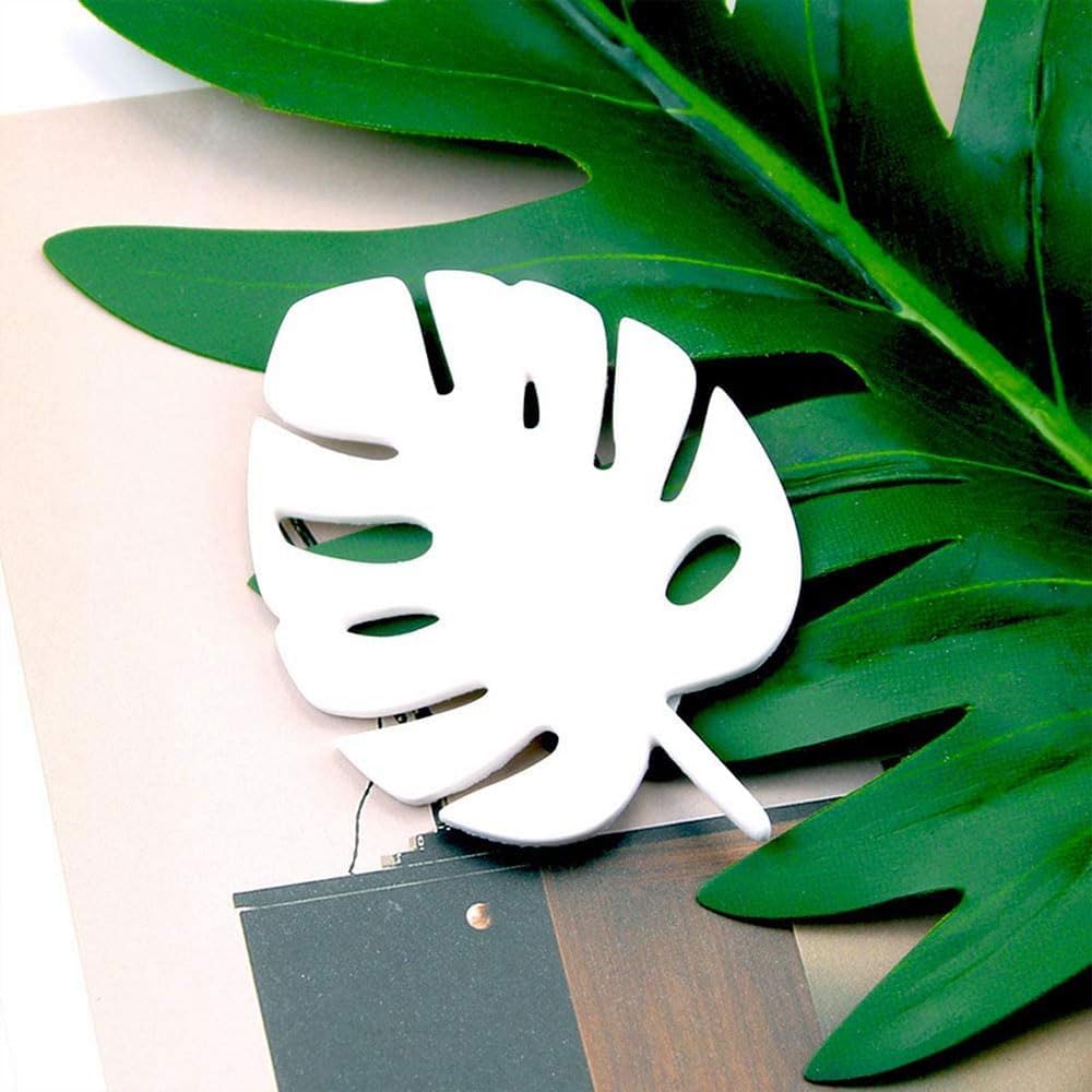 TopHomer Tropical Leaves Cookie Cutter Set 4 Pcs DIY Cookie Cutters Fondant Decorating Tools for Making Biscuits, Cake Decorations, Soft Candy