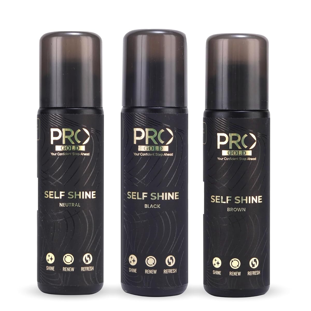 PRO Self Shine Liquid Polish Combo (Pack of 3) | Contains Carnauba Wax for