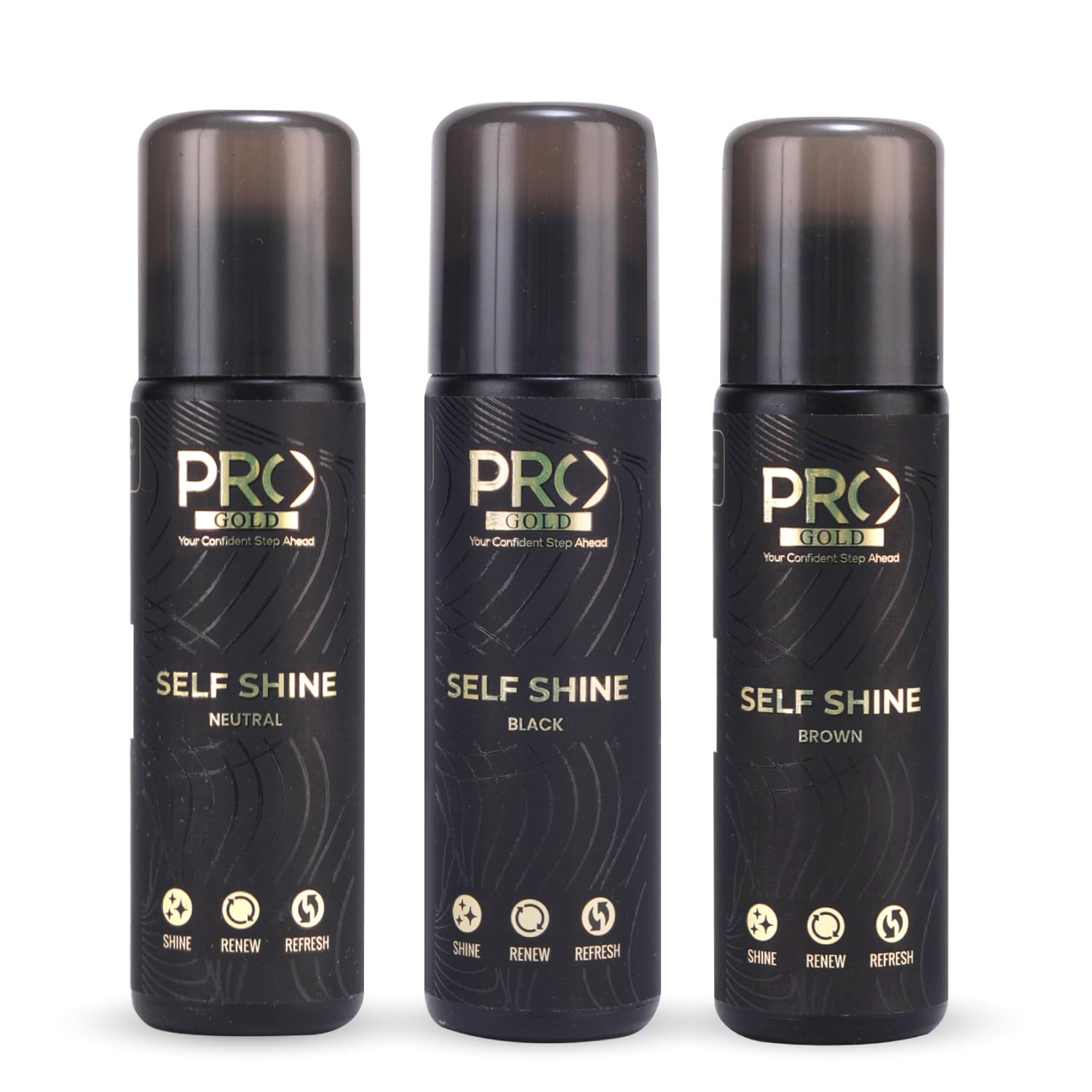 PRO Self Shine Liquid Polish Combo (Pack of 3) | Contains Carnauba Wax for