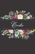 Bride: Black Floral Wedding Notebook