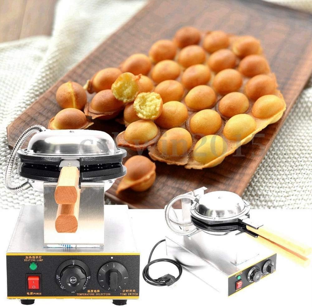 ALDKitchen Waffle Cone Maker | Ice Cream Waffle Cone Iron | Commercial Flat Waffle Cone and Egg Rolls Machine | Nonstick | 110V