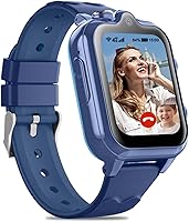 Vista 9 de Reloj inteligente para niños, llamadas telefónicas 4G, mensajes de texto, reloj inteligente con WiFi, video chat de voz, Bluetooth, alarma