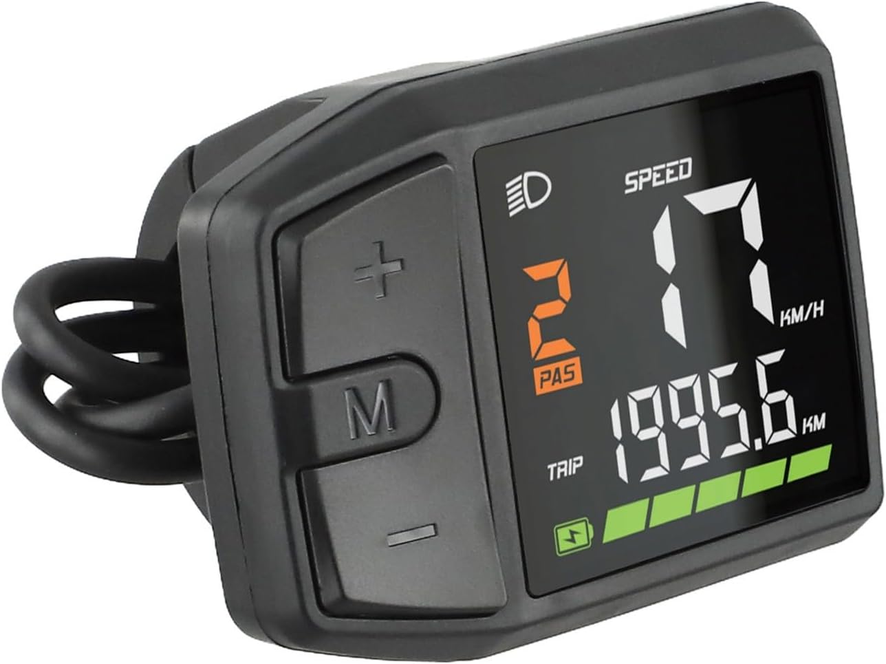 Electric Bike LCD Display, Cycling Ebike Computer Bike Motor Display Meter Control Panel for E-Bike Computer Display for UART/CAN Protocols