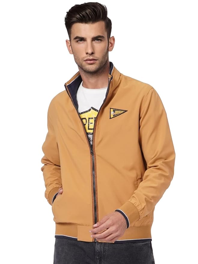 JACK & JONES Men's A-Line Coat Regular Reversible Jacket