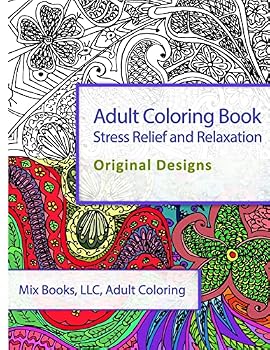 Paperback Adult Coloring Book: Stress Relief and Relaxation: Original Designs Book
