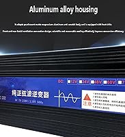 Vista 3 de Inversor de corriente de onda sinusoidal pura de 3000 W, CC 12 V24 V48 V60 V72 V a CA 220 V, convertidor de energía para automóvil, pantalla LED