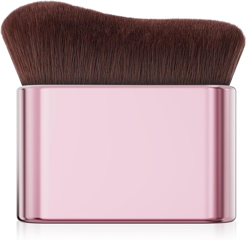 Docolor Brocha autobronceadora para maquillaje corporal para maquillaje facial y corporal impecable, brocha para mezclar bronceador sin sol, brocha corporal para autobronceador, bronceador, base, vegano y libre de crueldad
