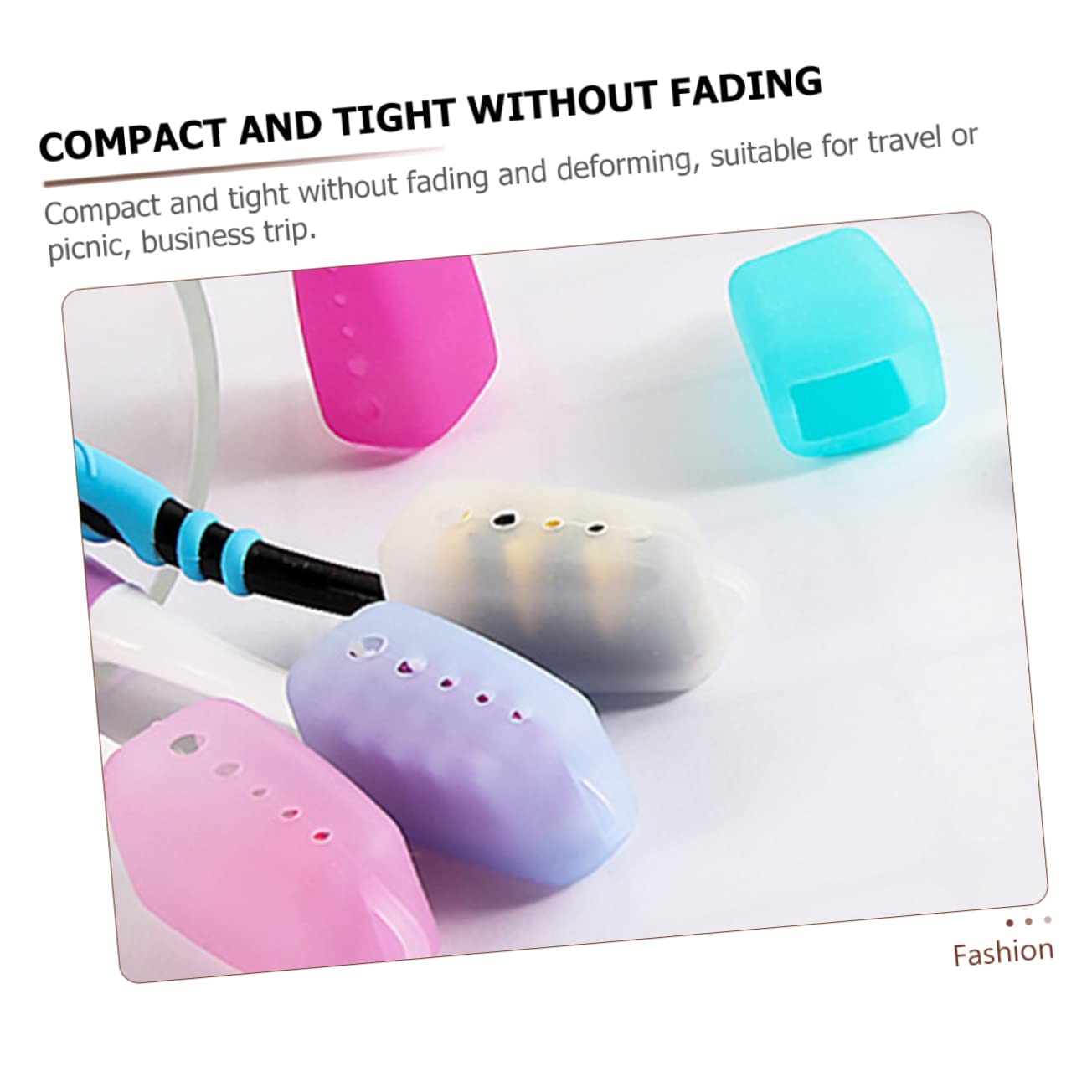 FOMIYES 50 Pz Custodia Per Spazzolino Da Denti Custodia Da Viaggio Per Spazzolino Da Denti Coprispazzola Berretto Di Testa Silicone Alimentare A Prova Di Viaggiare
