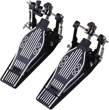 Double Drum Set For Percussion Drummer Instrument, Double Bass Drum Pedal, Beater Drum, Dual Foot Kick