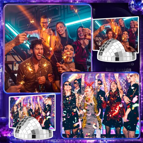 Image of Leinuosen 24 Pcs Disco Ball Place Card Holders Photo Stand