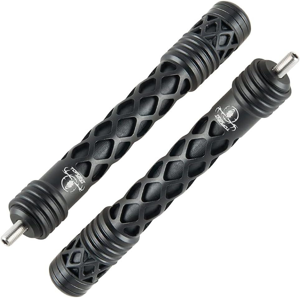 8" Archery Bow Stabilizer Balance Bar Rod - Vibration Damping Shock Absorber for Compound Bow Hunting & Shooting Accessories