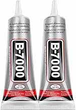 B-7000 Clear Adhesive Glue (50ML / 1.68 fl. oz) - High Viscosity Multi-Purpose Glue for Rhinestone Crafts, Jewelry, Fabric, Screen Repair, Mobile Phones, Glass, Metal, and More - Pack of 2