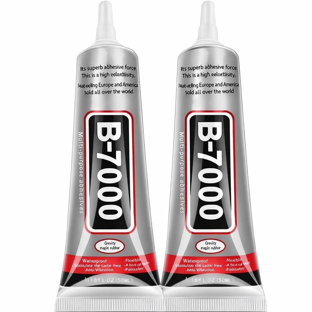 B7000 Multipurpose Adhesive Glue 50ML Pack of 2 | Craft Glue for Jewelry Fabric Shoes Metal Glass Mobile Repair and DIY Applications with Precision Applicator-image-14