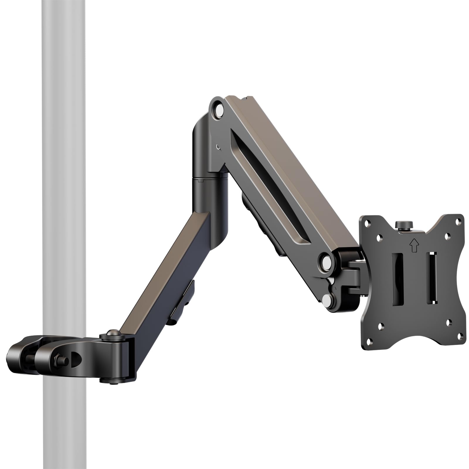 WORLDLIFT モニターアーム ポール取付け 機械スプリング 2関節型
