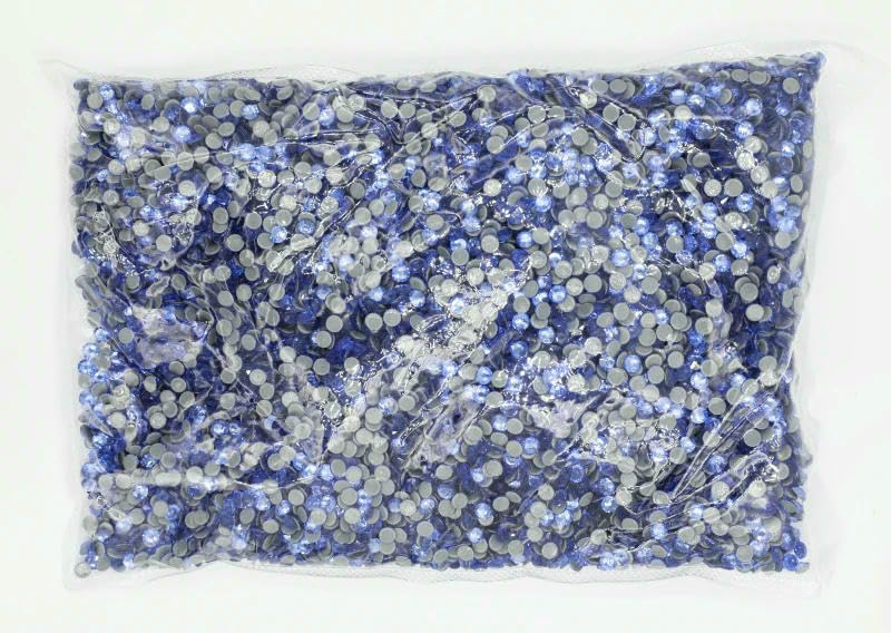 Lot de 14 400 strass thermocollants SS6-SS30, en vrac, pour vêtements, tanzanite, SS20