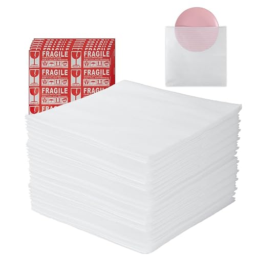 Parts3A 50Pack Moving supplies, 16" x 16"Cushion Foam Pouches | Packing Supplies for Moving, Packing, Transportation and Storage, Incidental Fragile Stickers