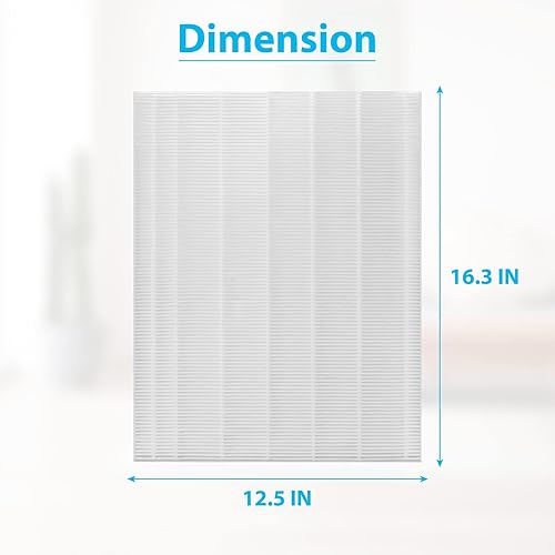 Miniatura 5 de Smilyan 116130 Filtro H de repuesto True HEPA para purificador de aire Winix 5500-2 y AM80, paquete de 3 filtros HEPA solamente (3 filtros Hepa)