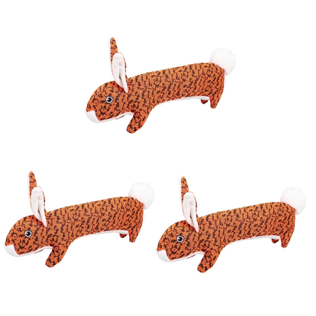 FRCOLOR 3 Stücke Haustier Quietschendes Kauspielzeug Design Hund Quietschendes Spielzeug Für Spielen Pet Supplies Orange Hund Kauspielzeug