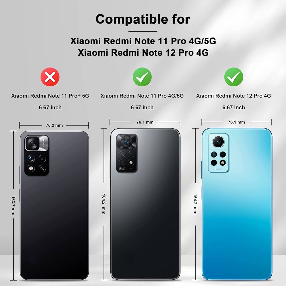 RankOne Custodia per Redmi Note 11 Pro (4G) / 11 Pro 5G / 12 Pro (4G) / 11E Pro (6.67 Inches) Cover Morbida in Silicone TPU - Verde Matcha