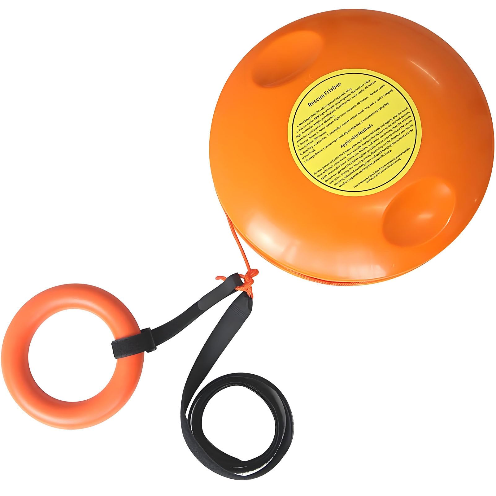 Caibendss Water Rescue Throwing Disc,Symmetrical Grooves Design Frisbee