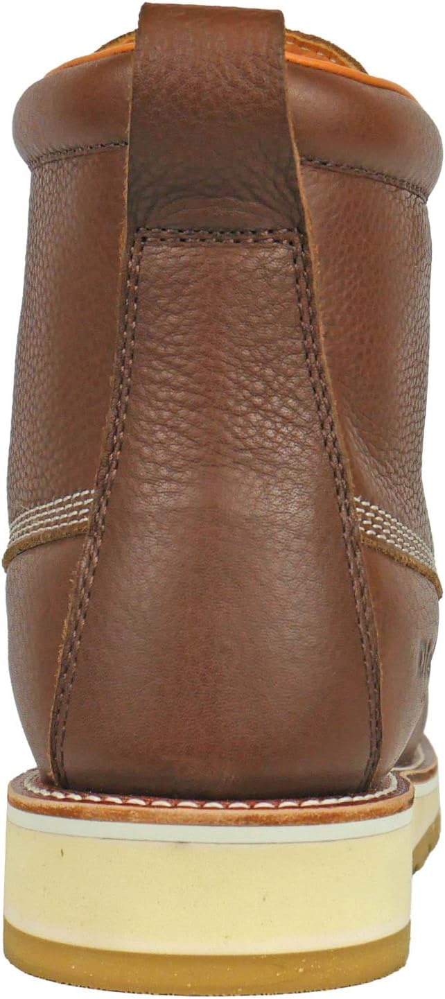DieHard Toro Waterproof Composite Toe Work Boots, Premium Leather, Slip-Resistant, Brown