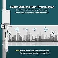 Vista 2 de WAVLINK Extensor de alcance WiFi resistente a la intemperie al aire libre, N300 WiFi inalámbrico de largo alcance AP/enrutador/repetidor/modo WISP