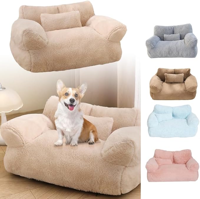 Cama Sofá para Perro Mediana 65cm Tela Suave miniatura 2