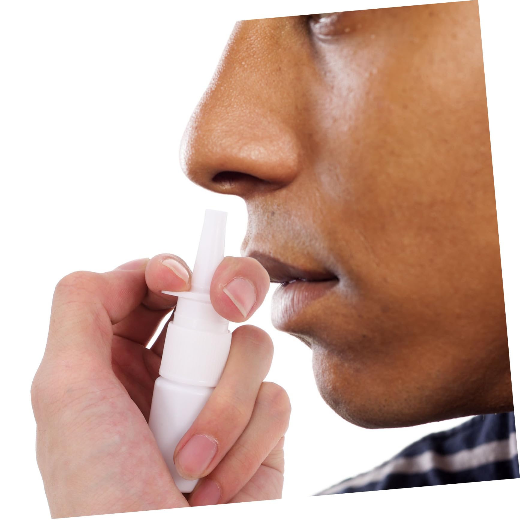 200 Stück Nasenspray Nachfüllflasche 10ml Weiße Sprühflasche aus Pe Wiederbefüllbar und Tragbar für Outdoor und Reisen mit Klarem Schutzdeckel