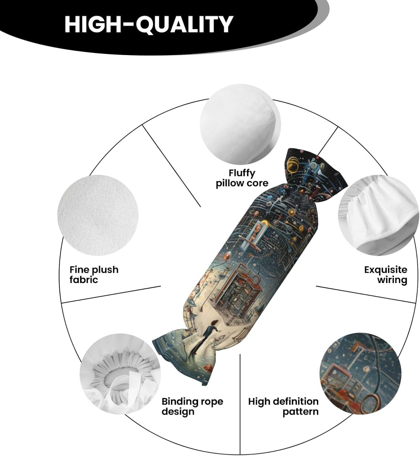 Physics Print Print Candy Cylindrical Comfortable Pillow Throw Pillows Home Decor Easy Maintenance